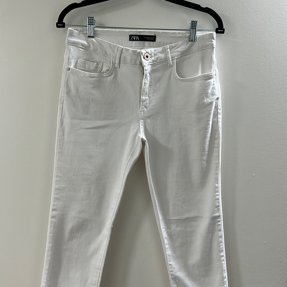Zara white skinny jeans